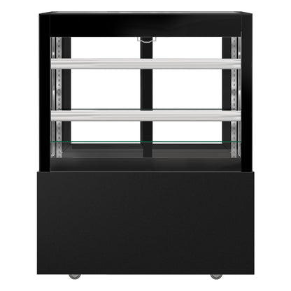 Refrigerated Pastry Display Case Double Glazing 435L Matt Black KTVOG107SM