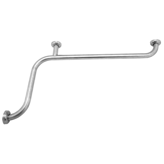 Wall Mounted Angled Bathroom Grab Bar 350 mm Stainless Steel