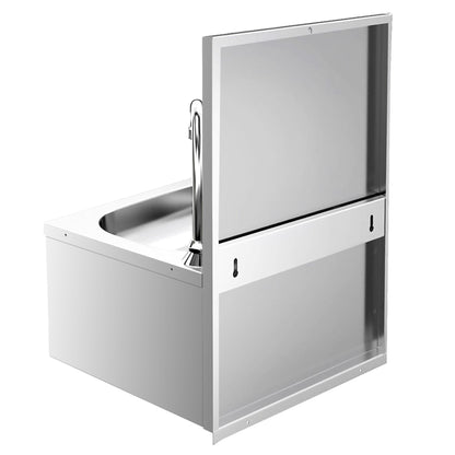 Commercial Knee-Operated Hand Wash Sink 400x300x500mm
