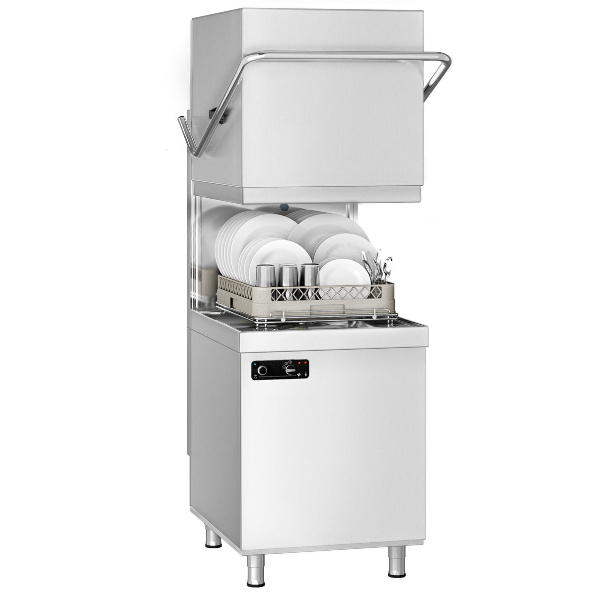 Commercial Hood Dishwasher Electromechanical 6.52kW 655mm