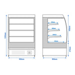 Commercial Refrigerated Multideck Display 1.32kW 230V WKBL98R