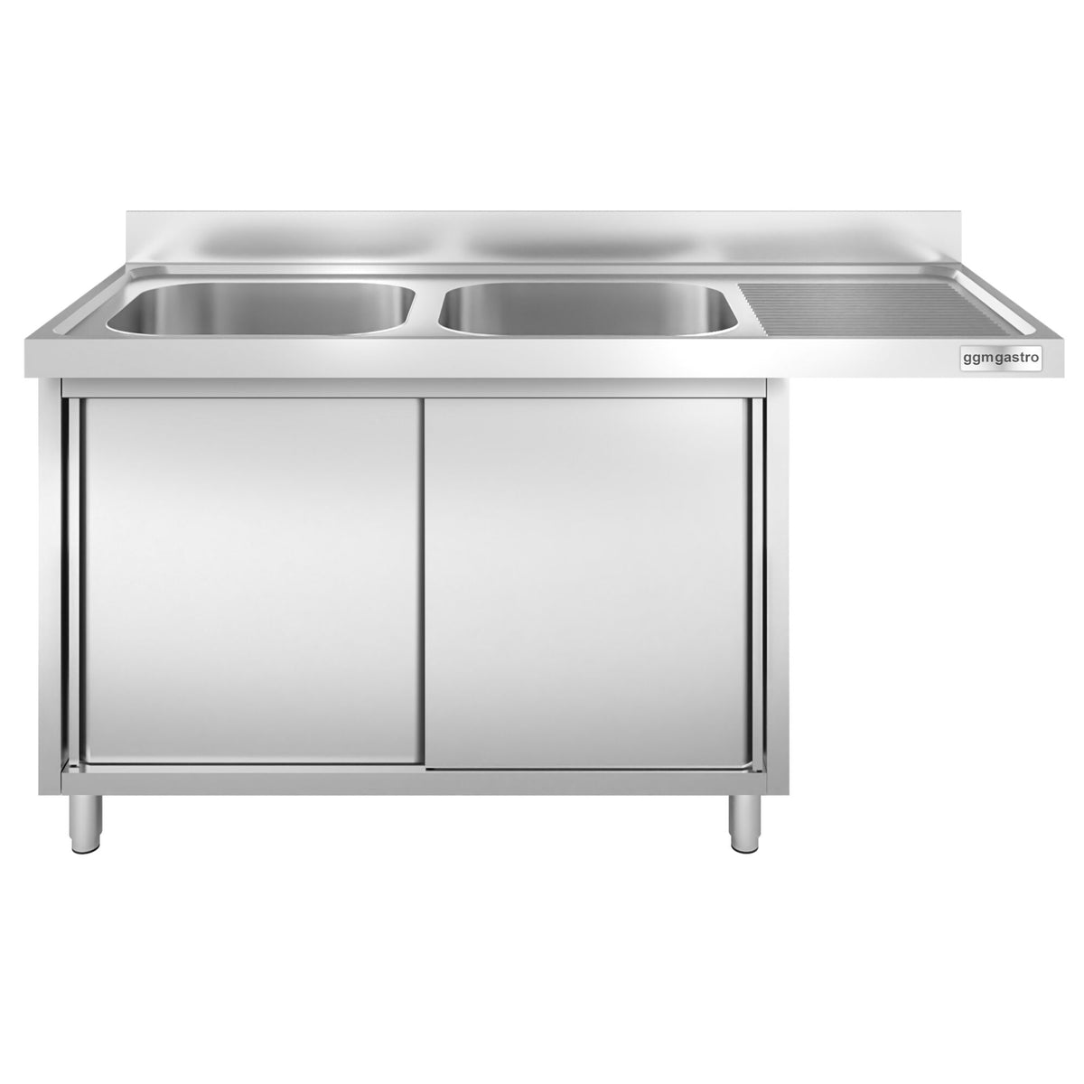 Commercial Dishwasher Sink with Cupboard 2000x600x970mm