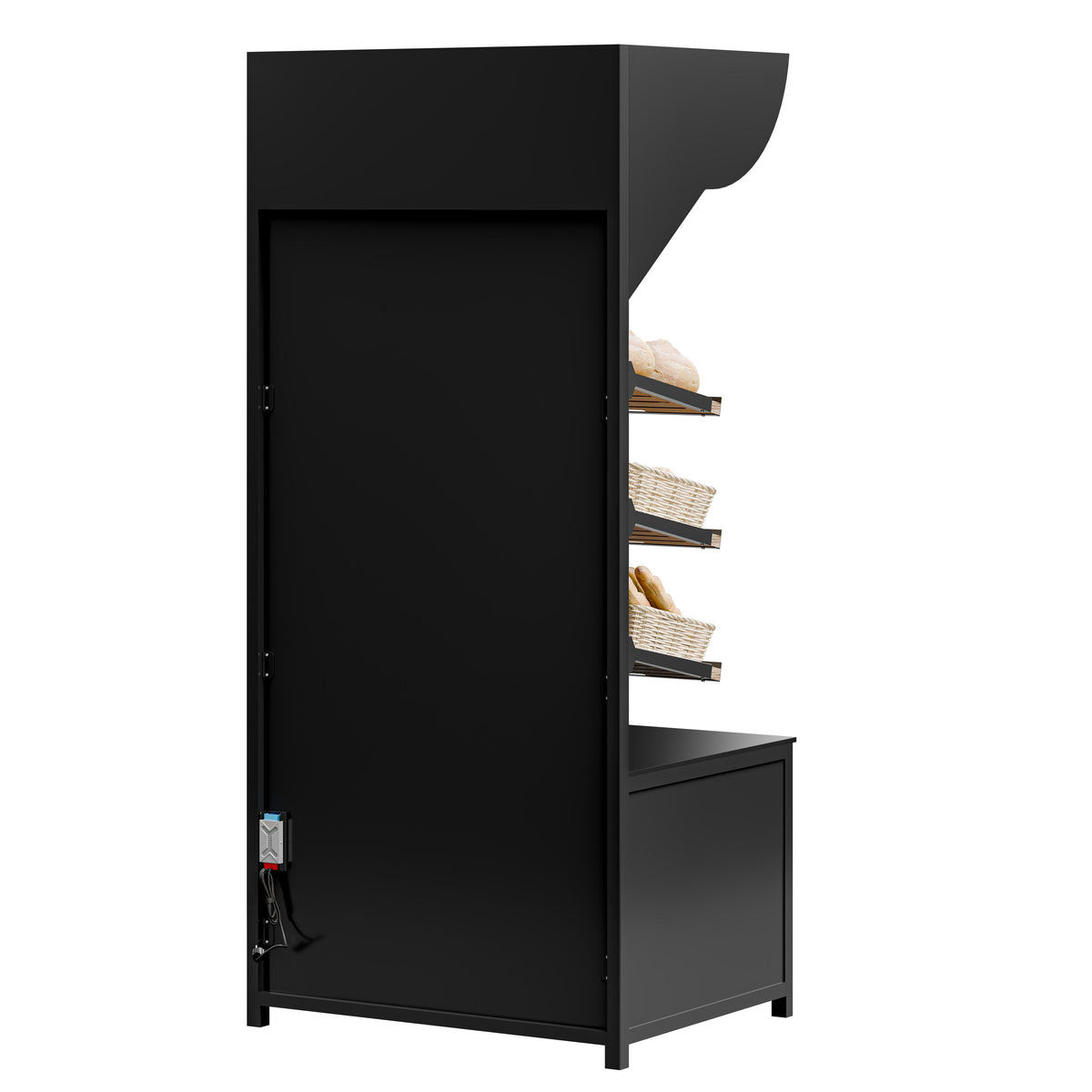 Bread Display Shelf 3 Shelves 900mm Black BRK900