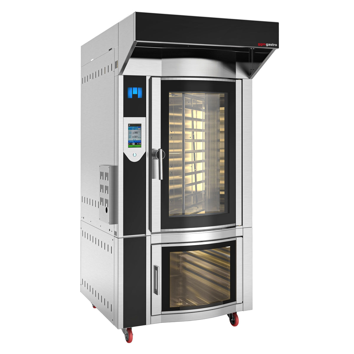 Commercial Rotary Bakery Convection Oven 1100x1950x2220mm