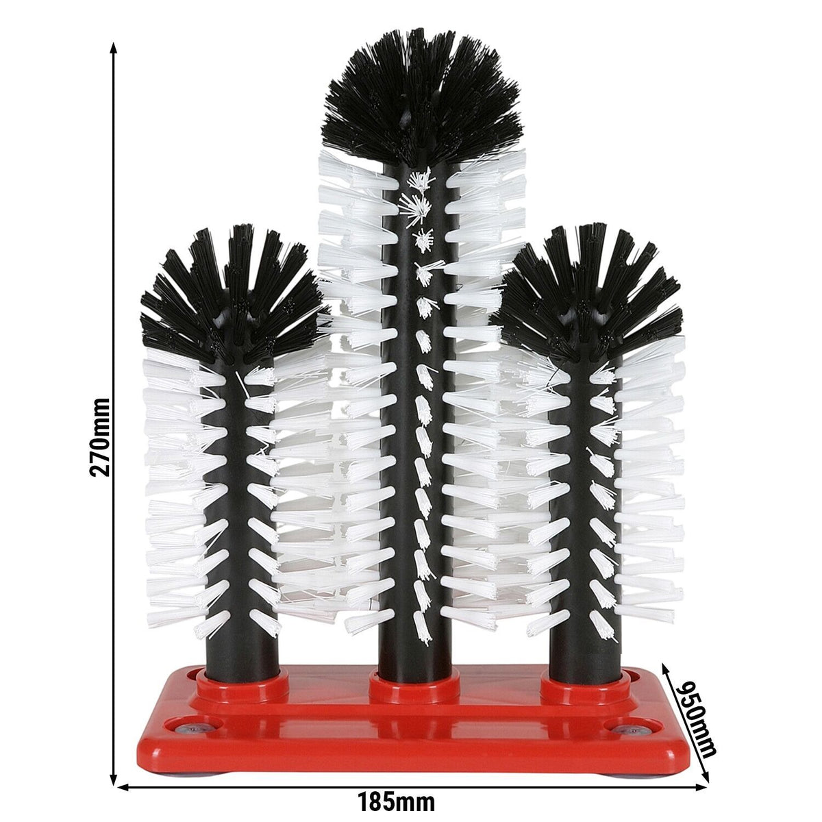 Commercial Glass Washing-Up Brush Set 2x180mm + 1x240mm