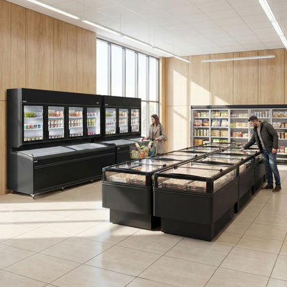 Refrigerated Wall Display Freezer 2100mm 594L 1.79kW Black WTRU21S
