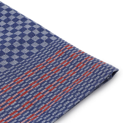 Half-Linen Kitchen Towels 150 Pack Blue Check GTLH1551BK