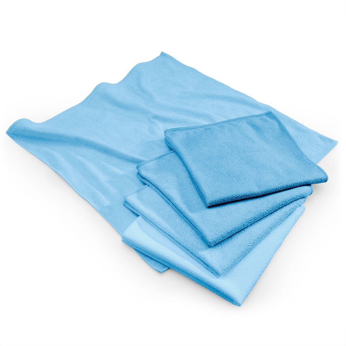 Multipurpose Microfiber Cloths XL 10 Pack Blue MTBMC44#SET10