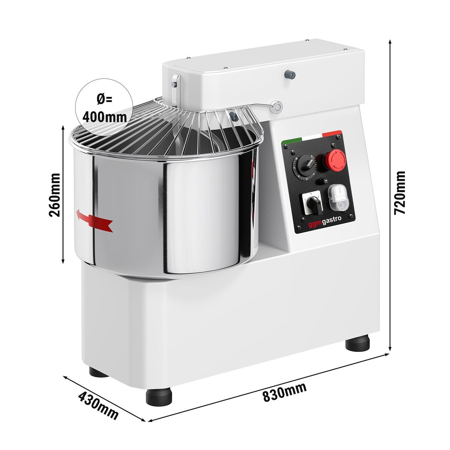 Commercial Spiral Bakery Dough Mixer 33L 400V TMP33-FK-N