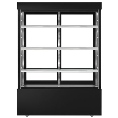 Refrigerated Pastry Display Case Double Glazing 1010L Matt Black KTG157SM