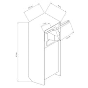 Soap and Disinfectant Dispenser 1000ml Aluminium