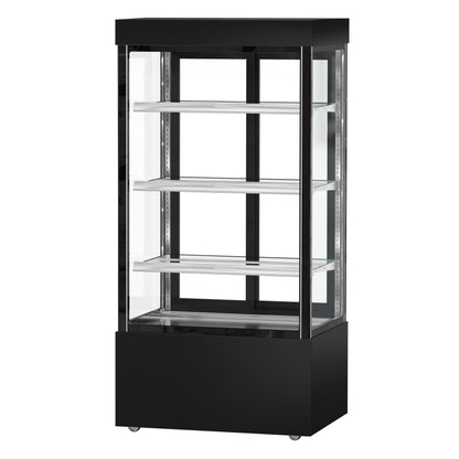Refrigerated Pastry Display Case Double Glazing 850L Matt Black KTG107SM
