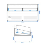 Commercial Refrigerated Island Display 710W 230V KIBL1955