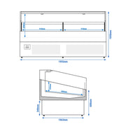Commercial Refrigerated Island Display 710W 230V KIBL1955