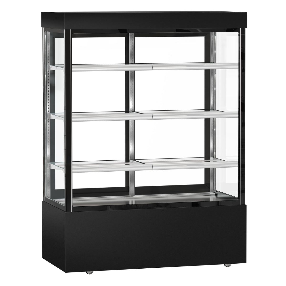 Refrigerated Pastry Display Case Double Glazing 1010L Matt Black KTG157SM