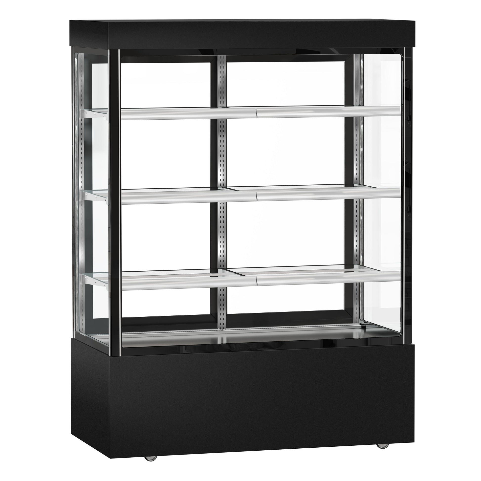 Refrigerated Pastry Display Case Double Glazing 1010L Matt Black KTG157SM