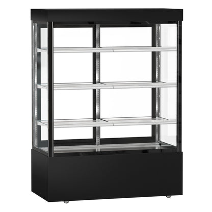 Refrigerated Pastry Display Case Double Glazing 1010L Matt Black KTG157SM