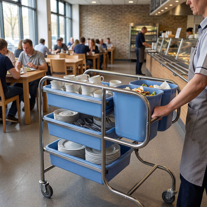 Commercial Cleaning Cart 3 Shelves GRWH5#AE