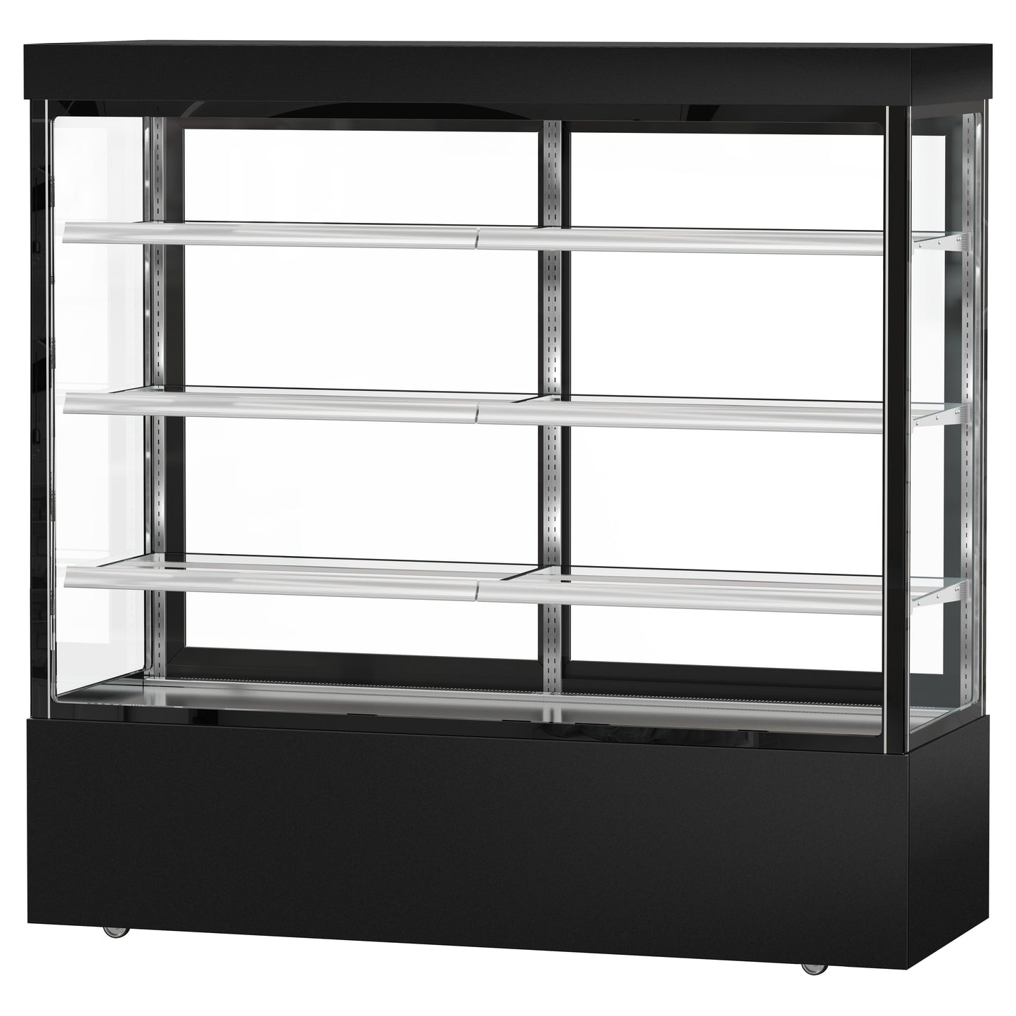 Refrigerated Pastry Display Case Double Glazing 1200L Matt Black KTG187SM