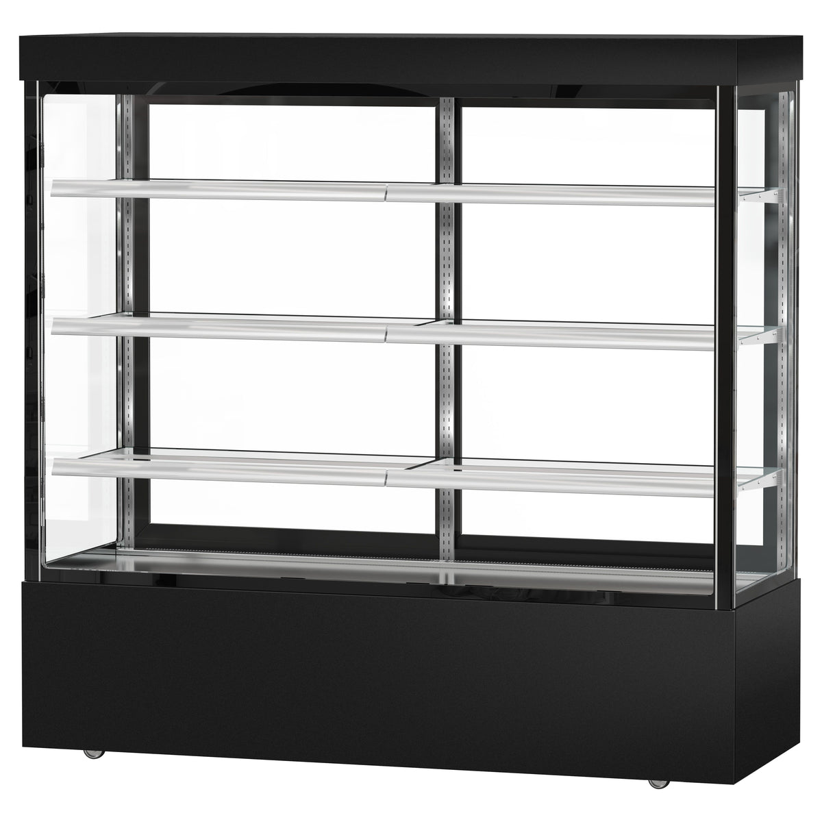 Refrigerated Pastry Display Case Double Glazing 1200L Matt Black KTG187SM