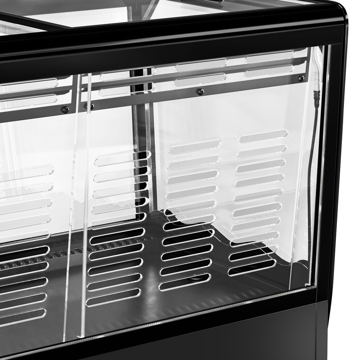 Refrigerated Beverage Display Island 69L 320W Black KIBL730