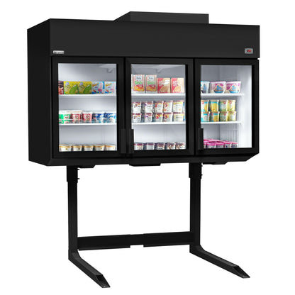 Refrigerated Wall Display Freezer 2100mm 594L 1.79kW Black WTRU21S
