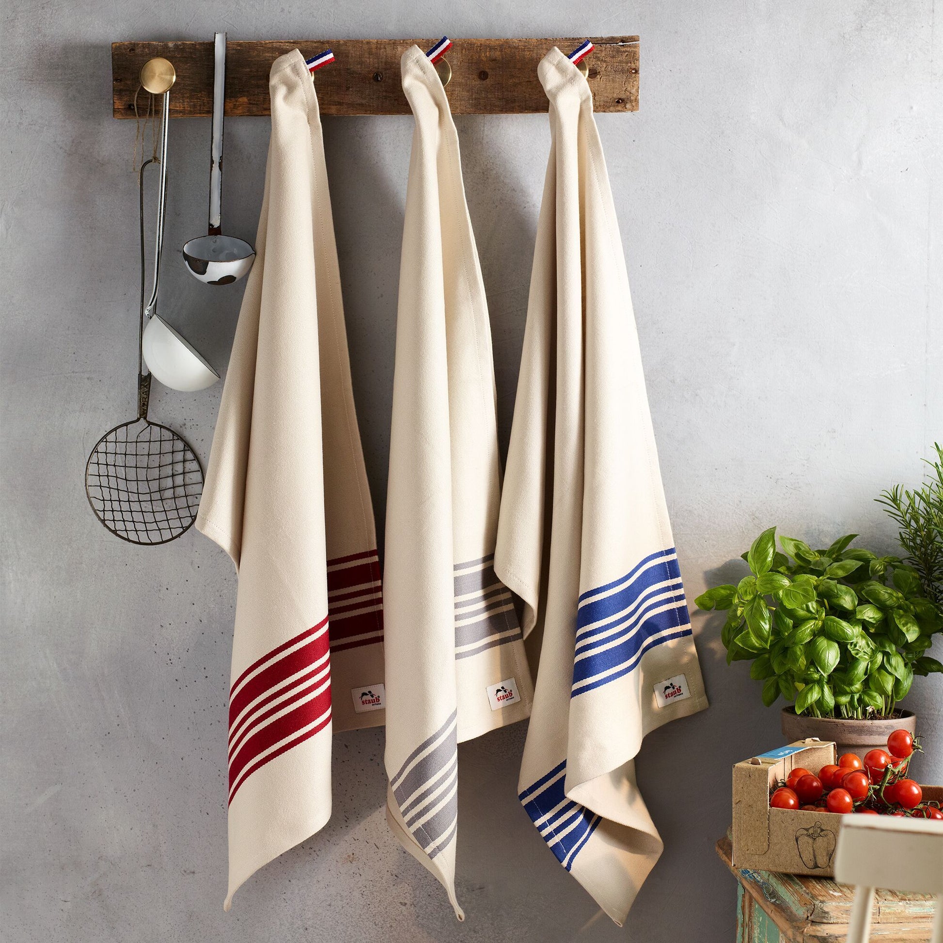 Cotton Kitchen Towels Cherry Red 1003415
