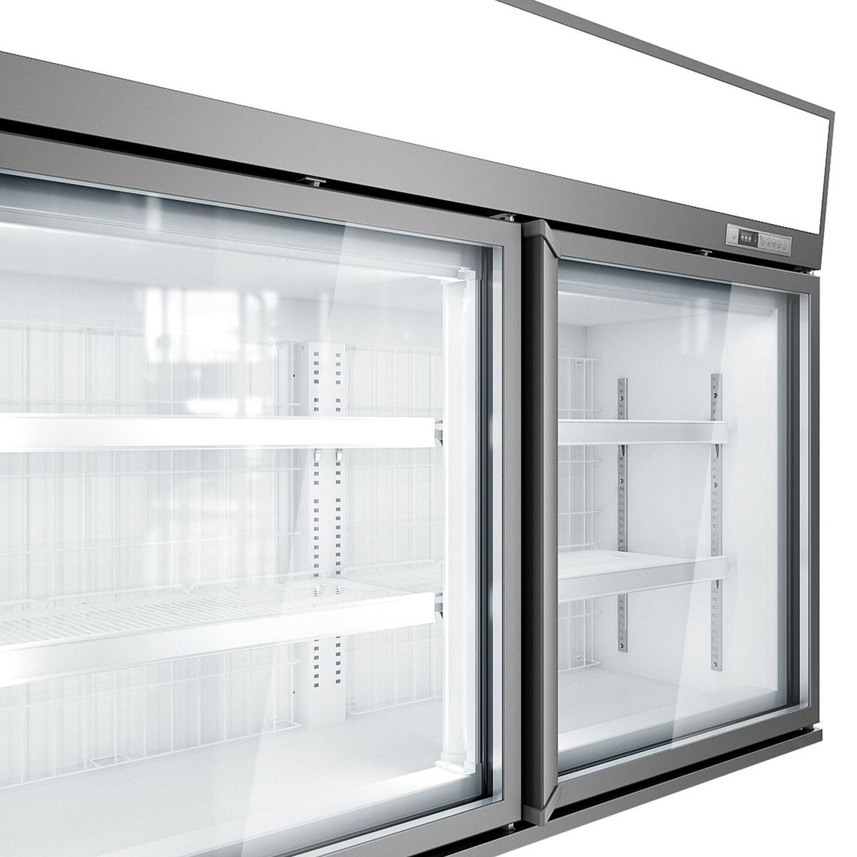 Supermarket Wall Freezer Display 1450mm 232L 650W Grey WTGIC2