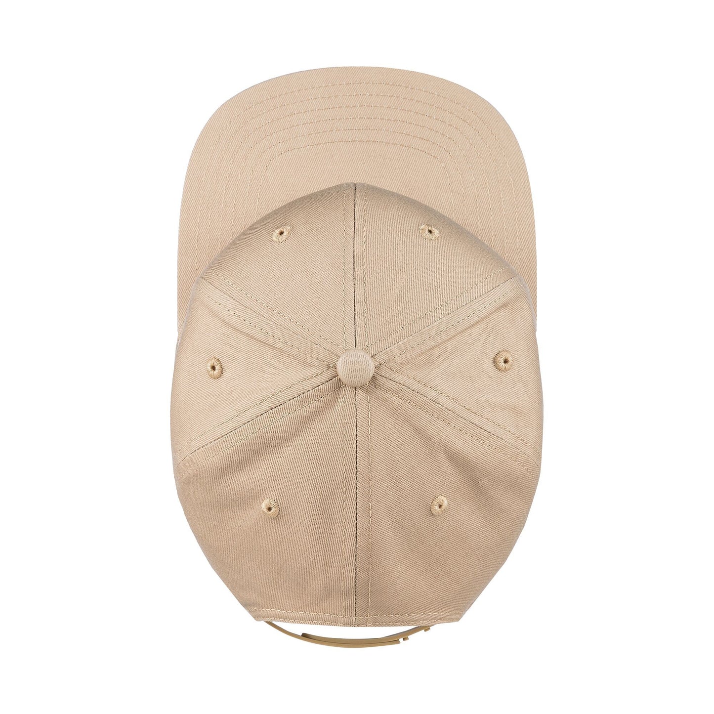 Unisex Classic Flat Peak Cap Beige FCCBK