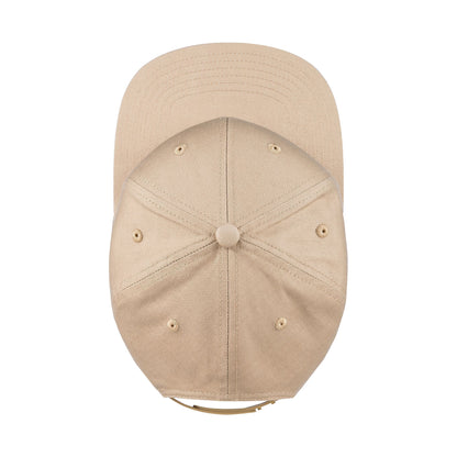 Unisex Classic Flat Peak Cap Beige FCCBK