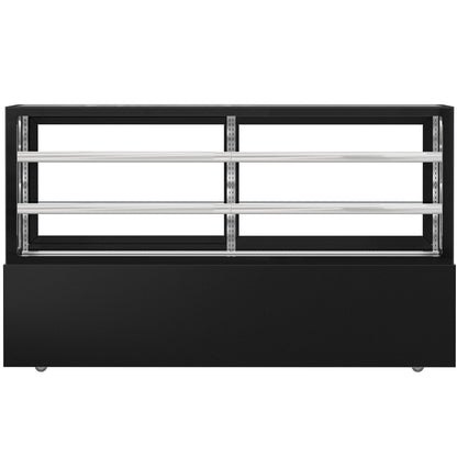 Refrigerated Pastry Display Case Double Glazing 890L Matt Black KTGSF207SM