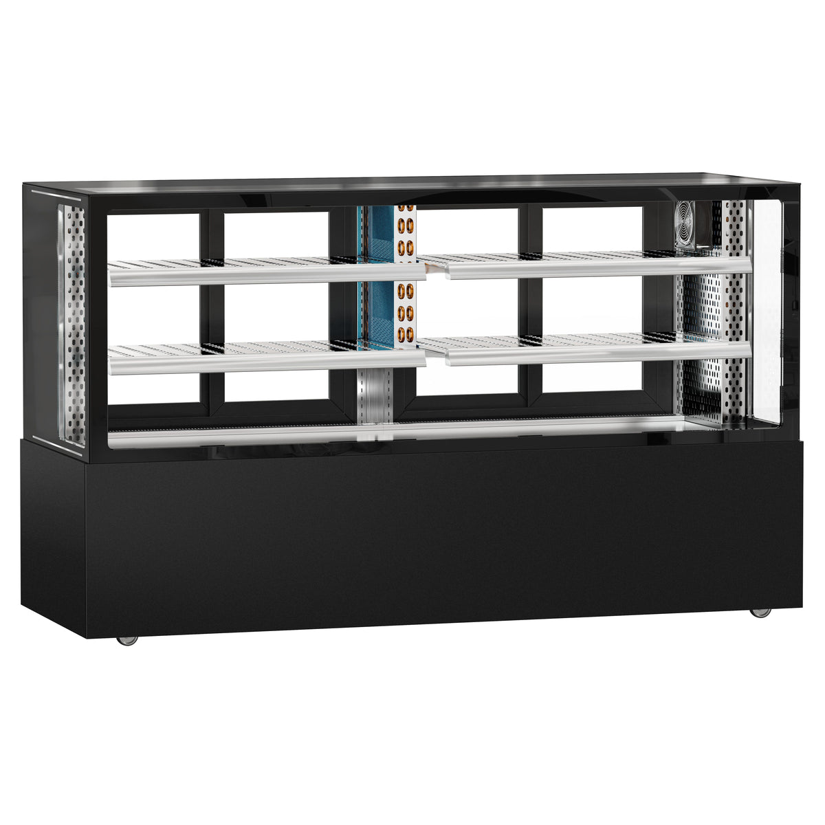 Refrigerated Display Case Double Glazing 735L Matt Black KTFG207SM