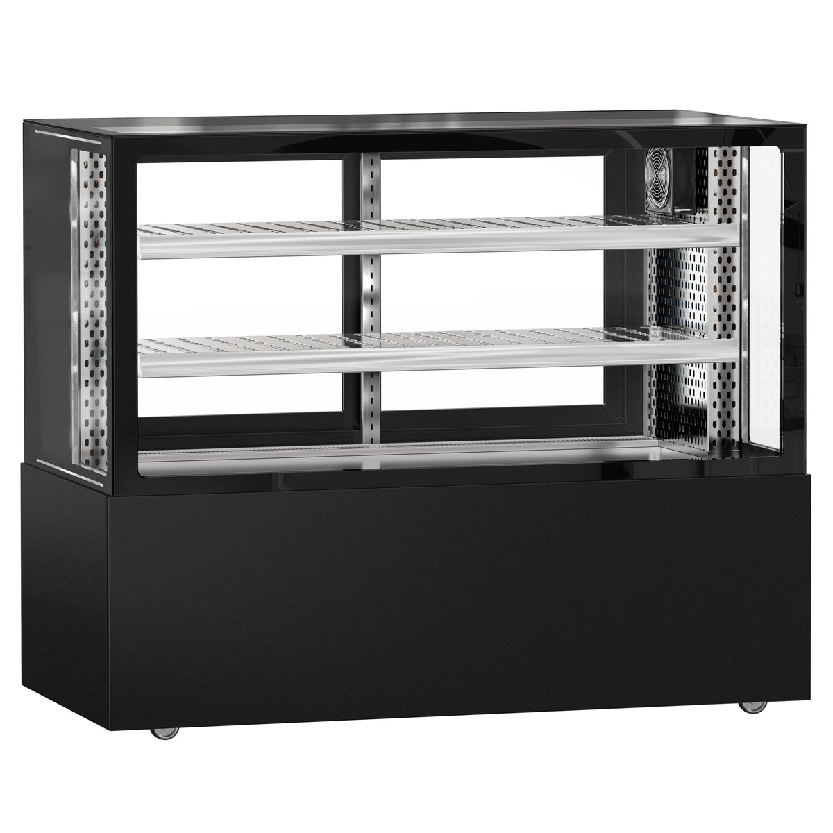 Refrigerated Display Case Double Glazing 525L Matt Black KTFG157SM
