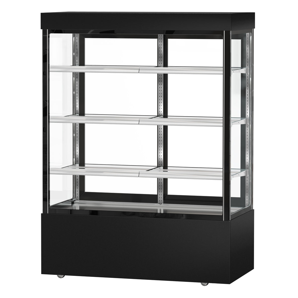 Refrigerated Pastry Display Case Double Glazing 1010L Matt Black KTG157SM