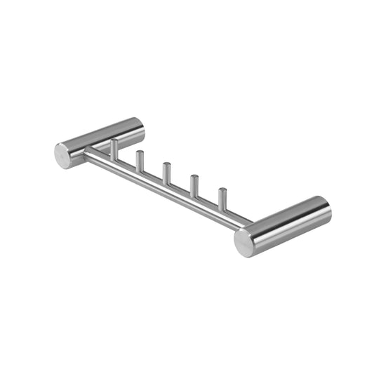 Wall Mounted Hook Strip 3 Hooks Matte Stainless Steel