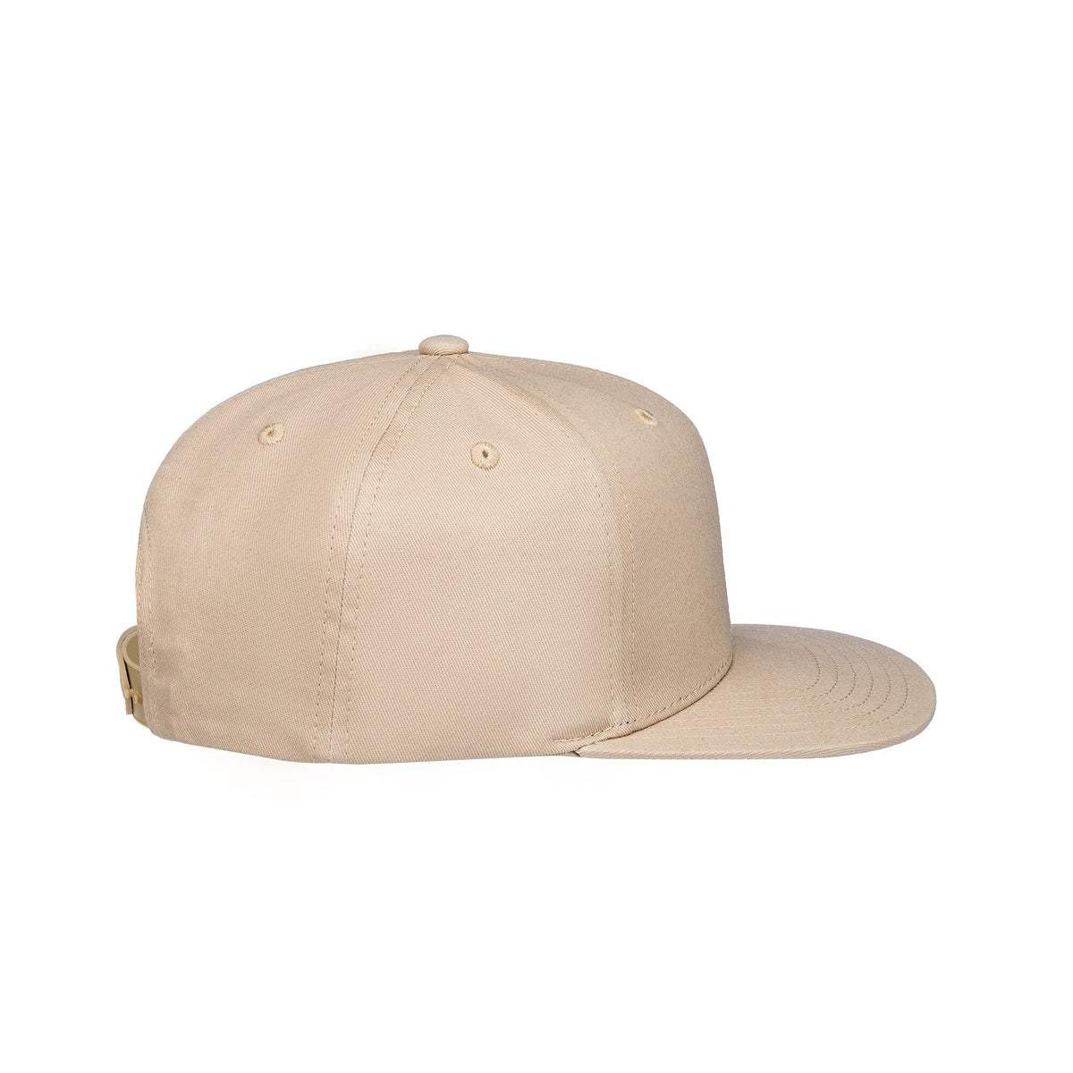 Unisex Classic Flat Peak Cap Beige FCCBK