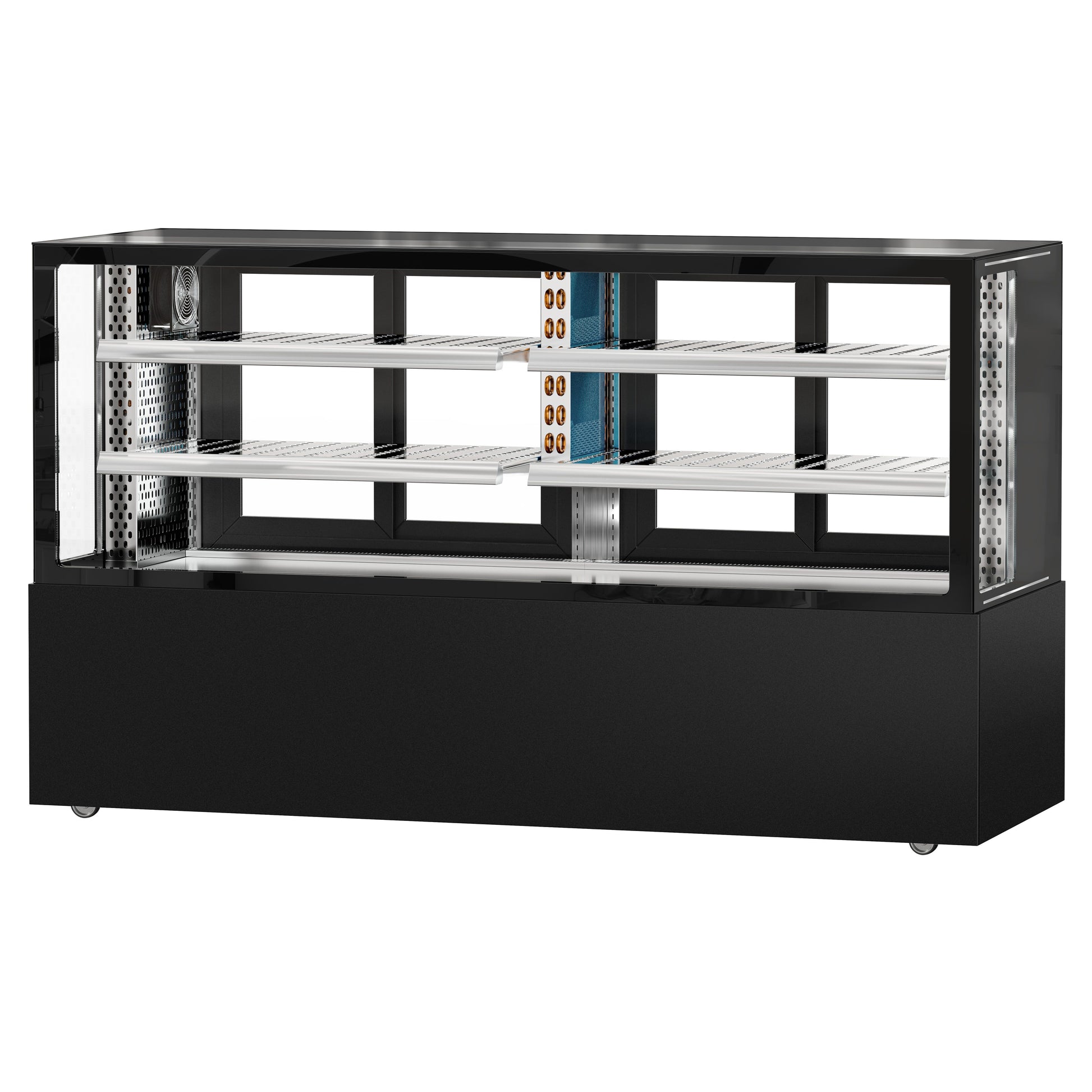 Refrigerated Display Case Double Glazing 735L Matt Black KTFG207SM
