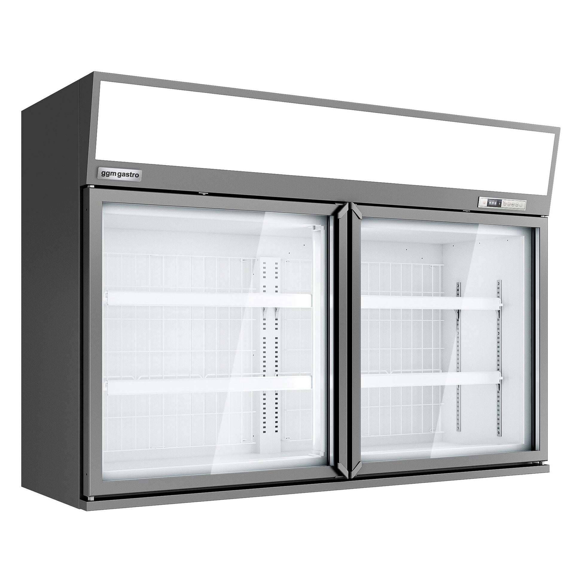 Supermarket Wall Freezer Display 1450mm 232L 650W Grey WTGIC2