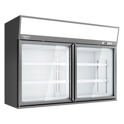Supermarket Wall Freezer Display 1450mm 232L 650W Grey WTGIC2