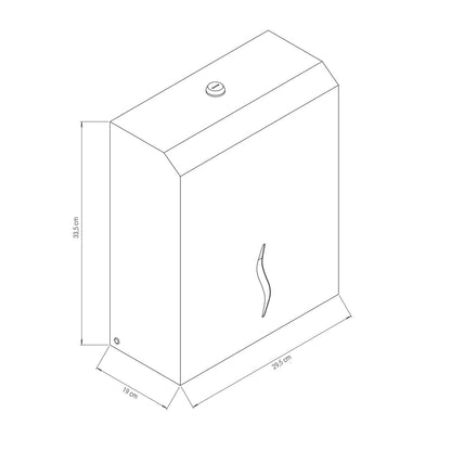 Sensor Roll Hand Towel Dispenser Stainless Steel Black