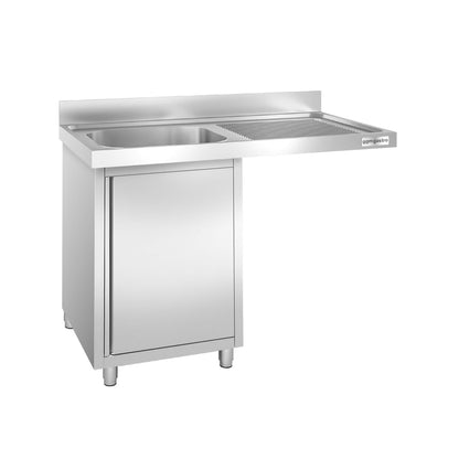 Commercial Dishwasher Sink with Cupboard 1200x600x970mm