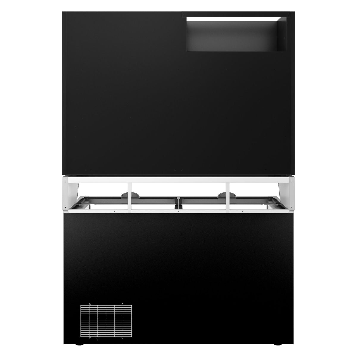 Freezer Wall Display with Island 1454mm 634L Black WTBIC2#TIEBIC2