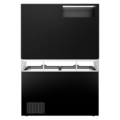 Freezer Wall Display with Island 1454mm 634L Black WTBIC2#TIEBIC2