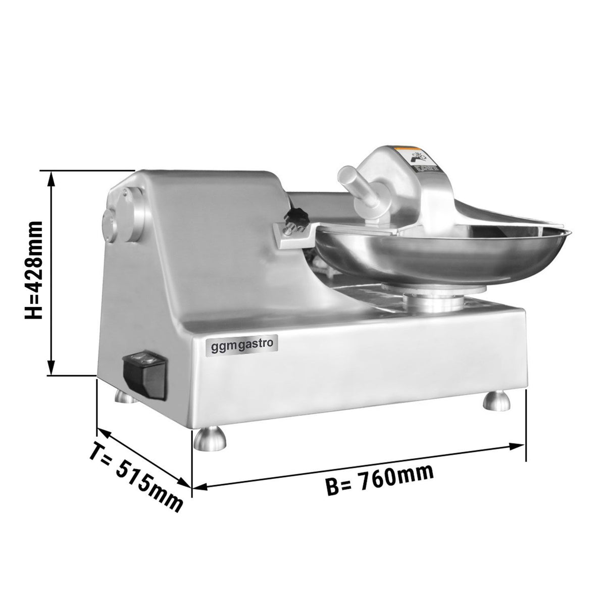 Commercial Bowl Cutter 750W 760x515x428mm