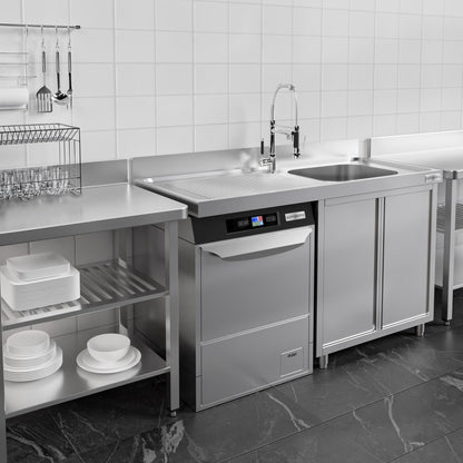 Commercial Dishwasher Sink with Cupboard 1400x700x970mm