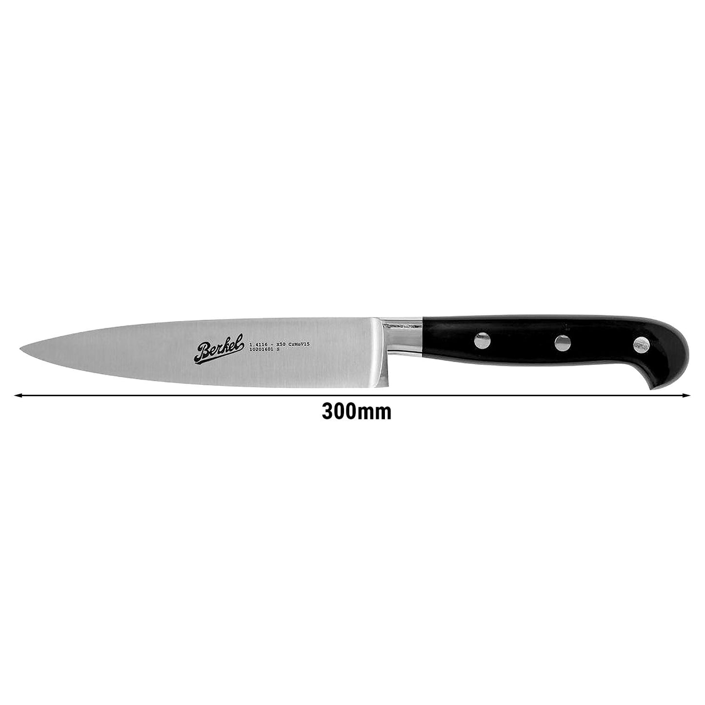 Kitchen Knife 160mm Black Synthetic Resin Handle
