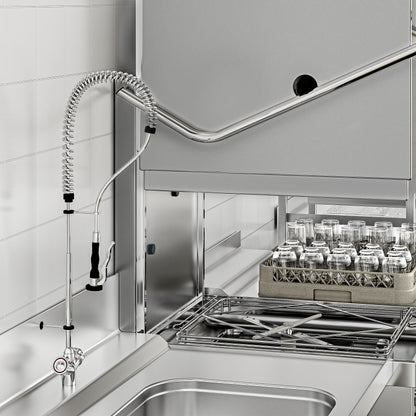 Commercial Hood Type Dishwasher Set 7.1kW 2855mm