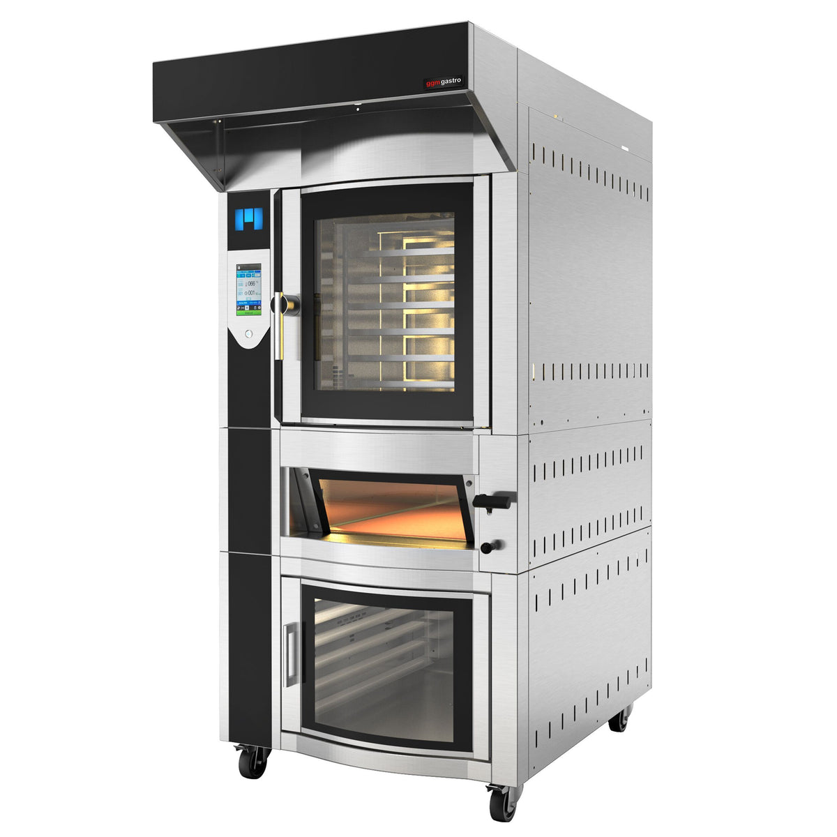 Commercial Rotary Bakery Convection Oven with Prover 996x1561x2240mm