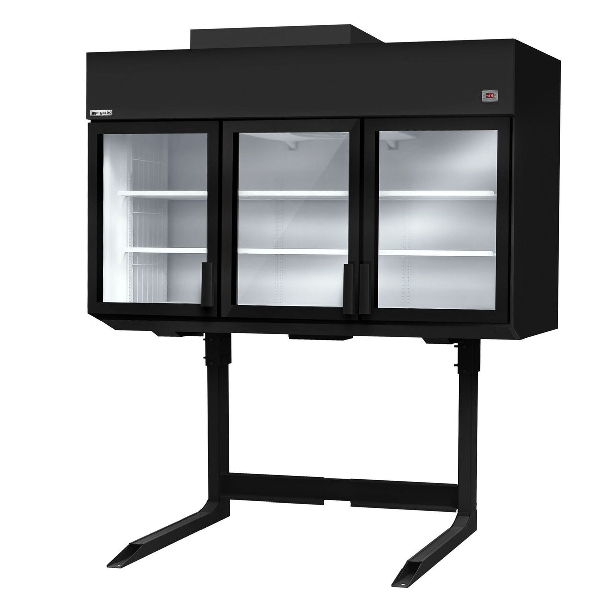 Refrigerated Wall Display Freezer 2100mm 594L 1.79kW Black WTRU21S