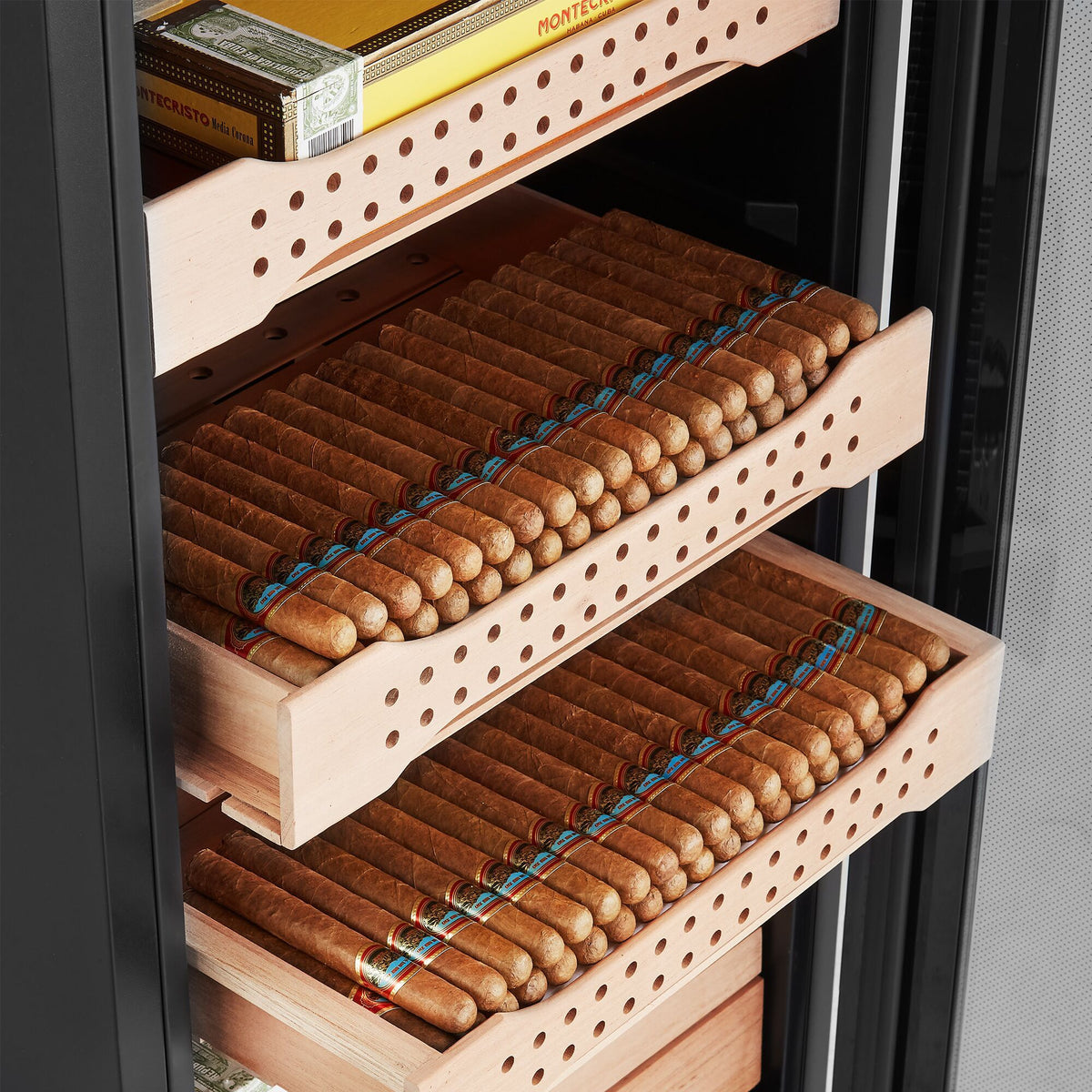 Electric Cigar Humidor Cabinet 200L Cedar Wood ZHM200